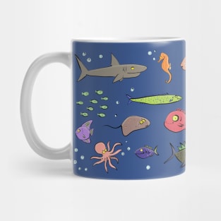 Cute under sea life cartoon Mug